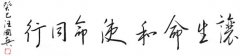让生命和使命同行34*138cm
